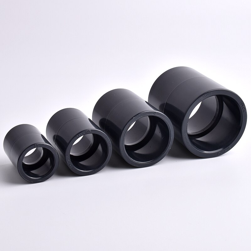 Inner Diameter 20~63mm UPVC Pipe Straight Connector Irrigation System Hydroponics Planting Frame Plastic Socket Joint