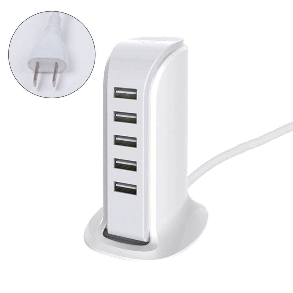 5 Port USB Charger 4A Multi-Port Plug for HUB Charging Station Power Adapter Universal Mobile Phone Desktop Wall Home