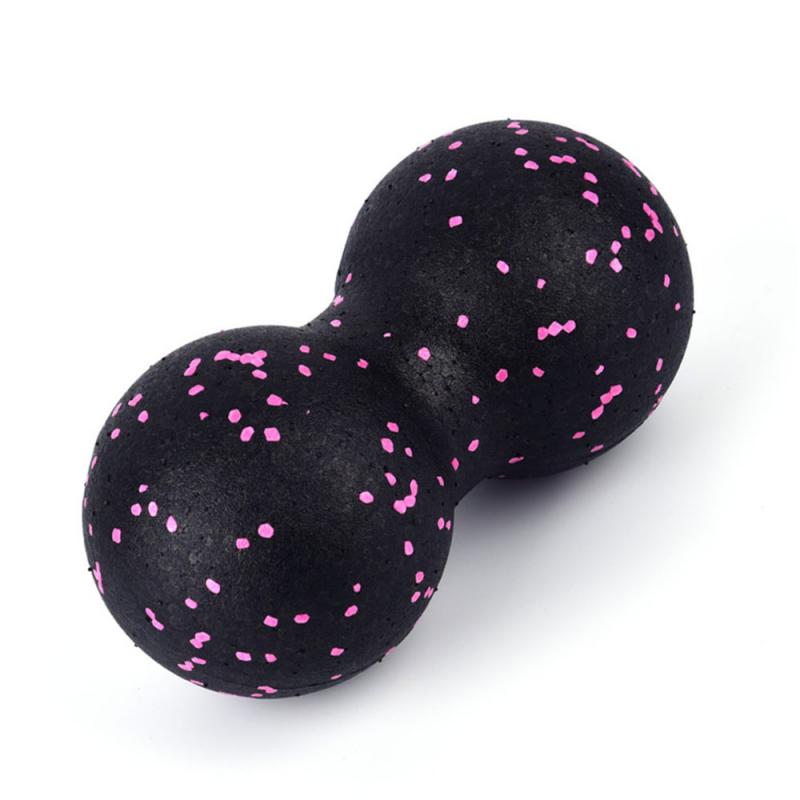 Eva peanut massagebold fascia bold sæt dobbelt lacrosse fitness mobilitet bold til fysioterapi selv-myofascial frigivelse: Lyserød