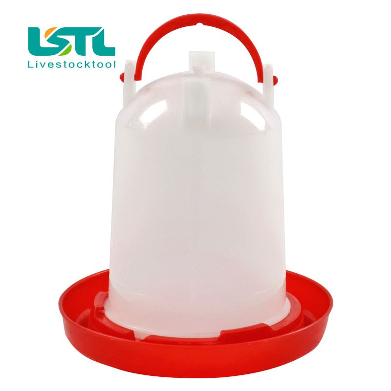 2 Pcs Poultry Water Bucket 750ML/1.5L/6L Chicken Drinking Fountain Barrel Water bucket Quail drinking Bird equipment Feeder