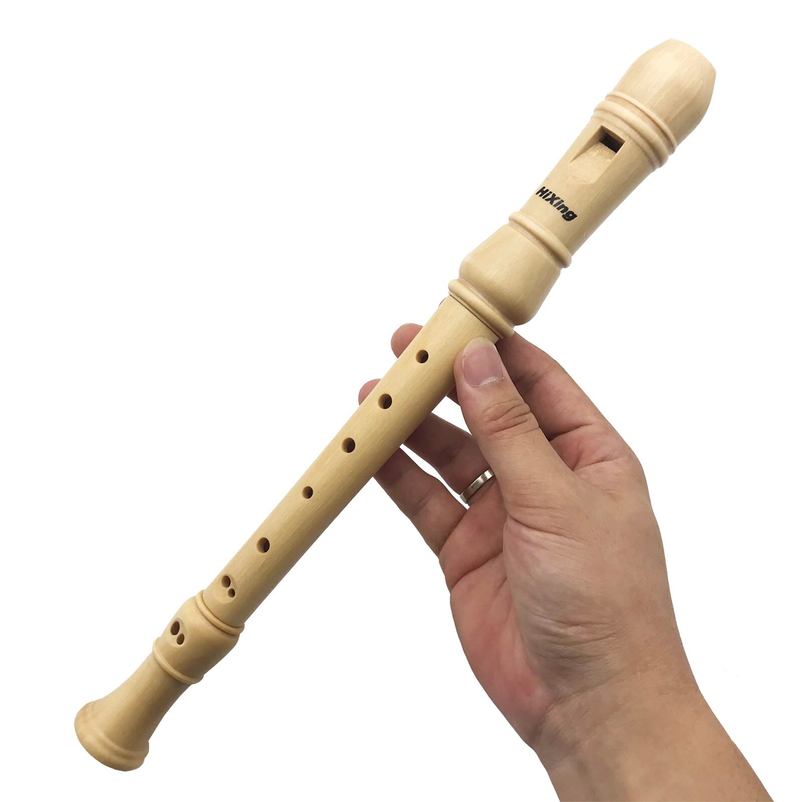 Optagerinstrument til børn voksne begyndere sopranoptager barok ahorn træ c nøgle 3 stykke optager