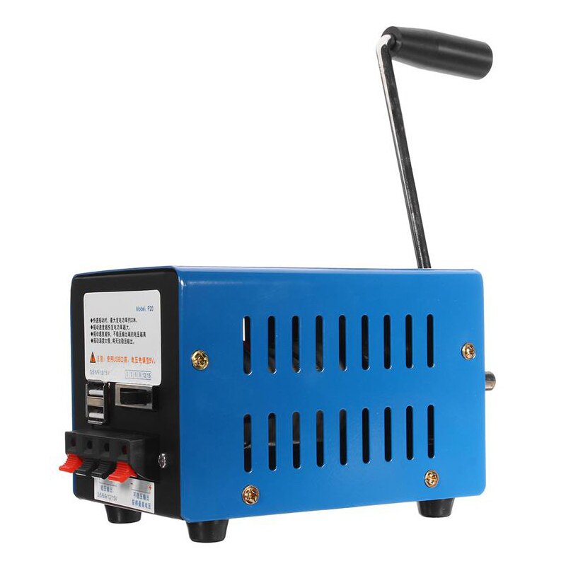 High Power Dynamo Ladegerät Tragbare Notfall Hand Power Hand Kurbel USB Lade Notfall Überleben Hand Kurbel Generator