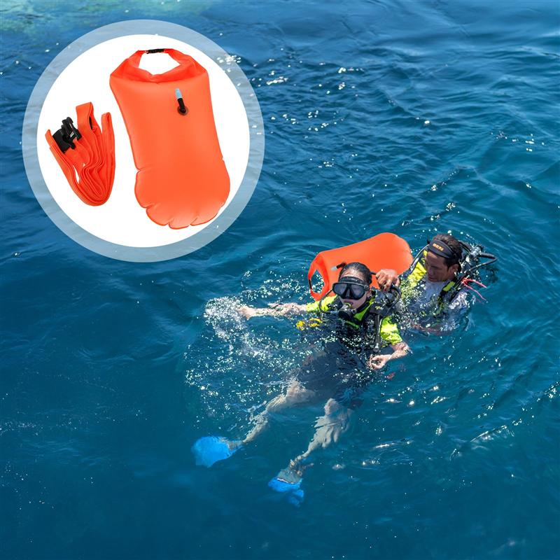 1pc 20L Inflatable Life-saving Bag Practical Diving Airbag Buoy Bag Float Bag