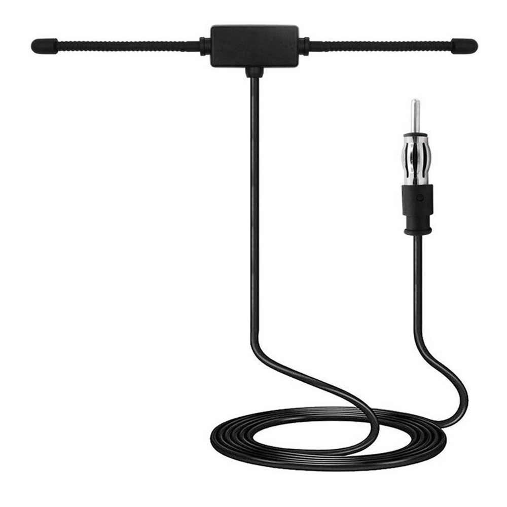 Antena de Radio Universal para parabrisas de coche AM FM, amplificador de señal, Radio oculta, Antena activa para camión, Antena estéreo de 12V B0H2: Default Title