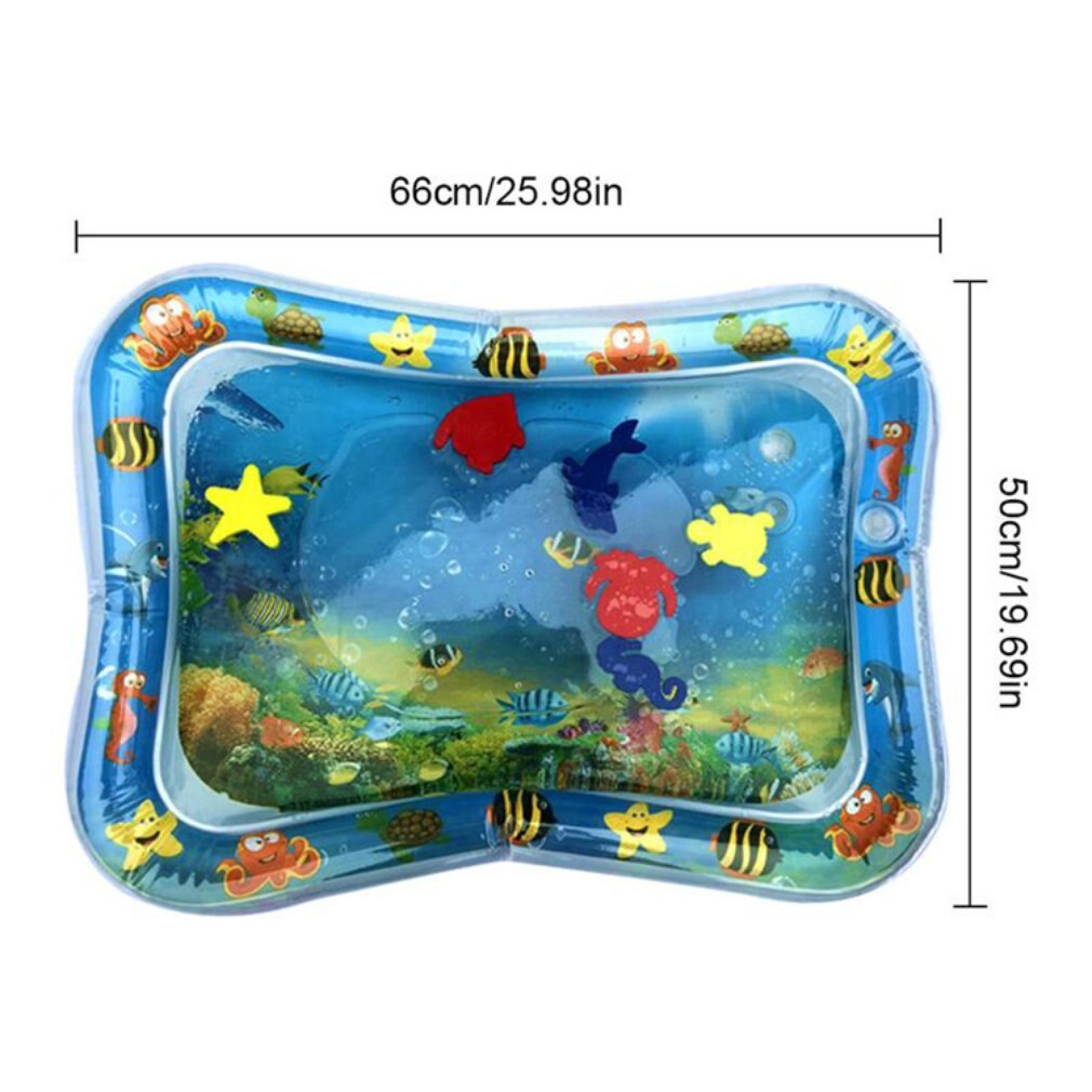 Cool Pvc Baby Opblaasbare Water Spelen Mat Klopte Pad Baby Water Kussen Pad Tummy Time Activity Center Water Kussen