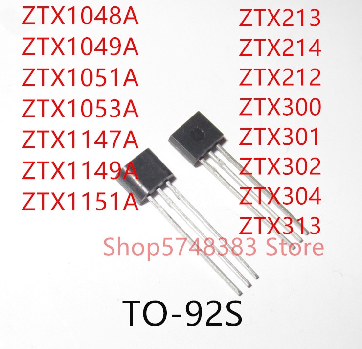 10PCS ZTX1048A ZTX1049A ZTX1051A ZTX1053A ZTX1147A ZTX1149A ZTX1151A ZTX213 ZTX214 ZTX212 ZTX300 ZTX301 ZTX302 ZTX304 ZTX313