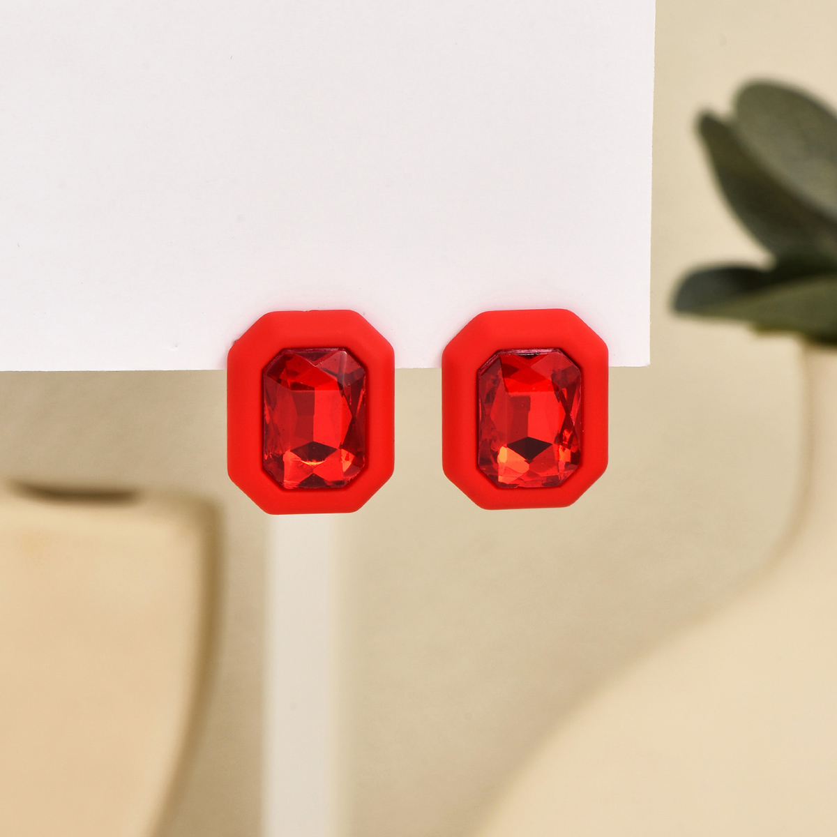 Strass oorbellen voor vrouwen vierkante oorknopjes pendientes 2023 trend geometrische kantoor feestcadeau mode-sieraden