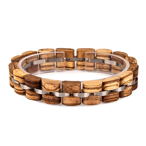 BOBO BIRD Wooden Bracelet Men Women Wood Ladies браслет женский Colorful Pulseras With Box: MAN-S05-3