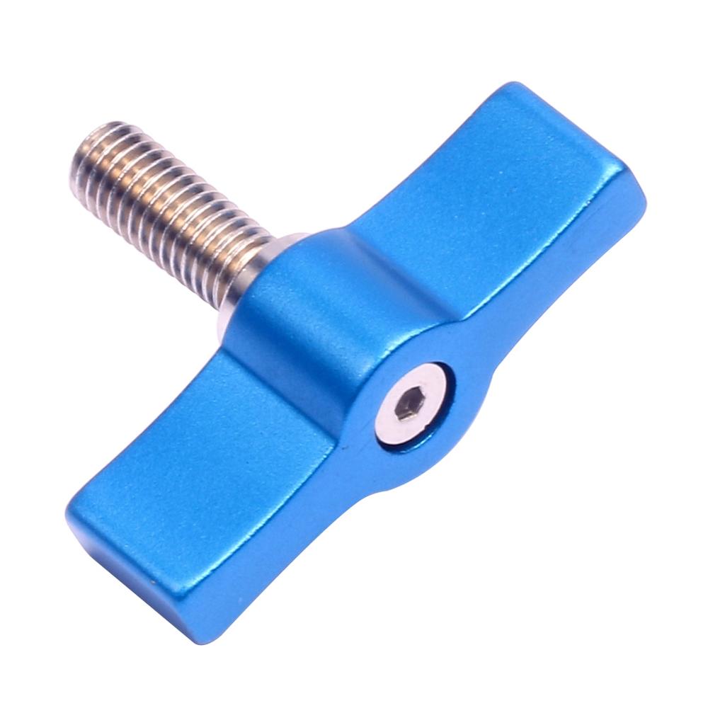 BGNing M4 M5 M6 Hand Tighten Screw Aluminum Alloy Handle Adjustable Screws for DSLR Camera Photo Studio Accessory: M6X17 Blue