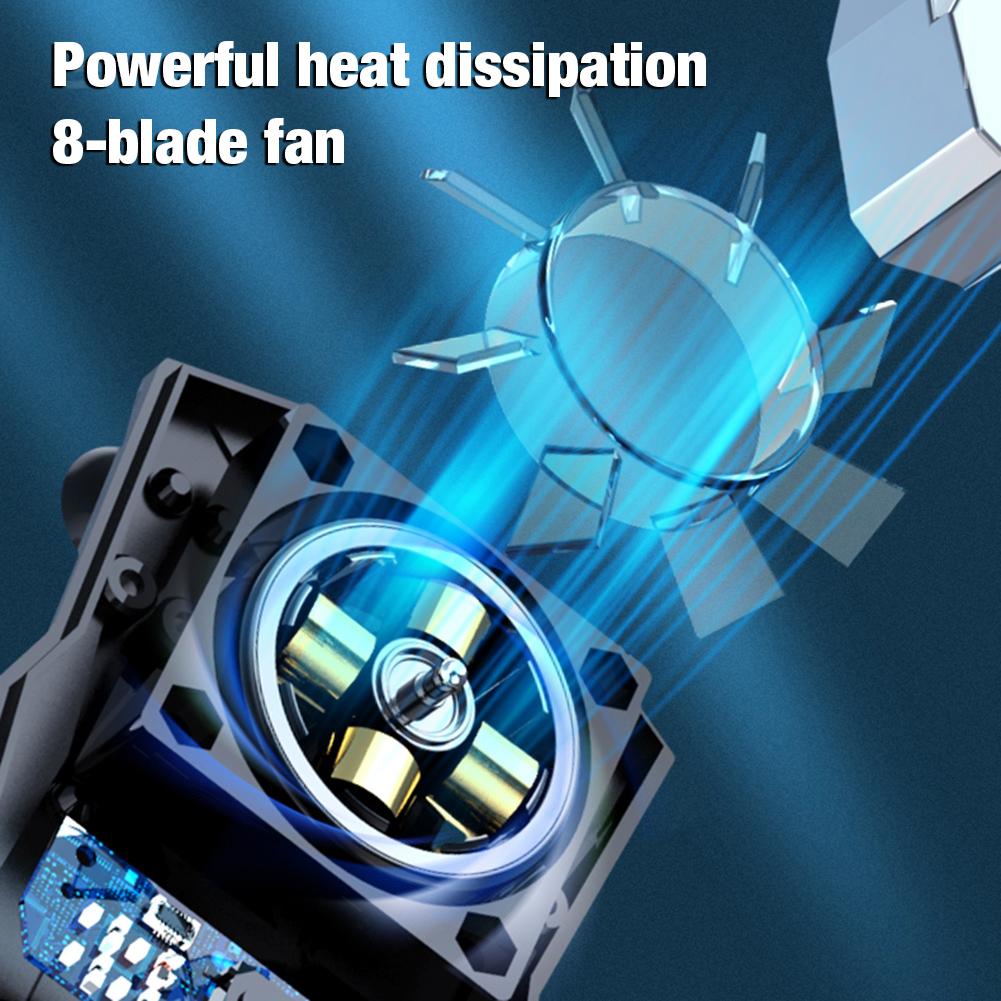 Gaming Mobile Phone Radiator Gaming Universal Phone Cooler Fan Suction Cup Holder Heat Sink For iPhone Samsung Huawei