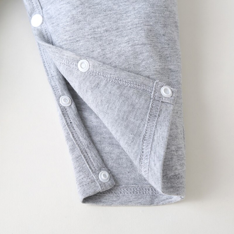 Spring Fall Cotton Baby Boy Clothes Letter Long Sleeve Baby Boy Romper Comfortable Casual Home Baby Jumpsuit Baby Pajamas 0-18M
