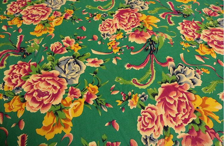 Tela de impresión de flores grandes, material de 100cm x 150cm