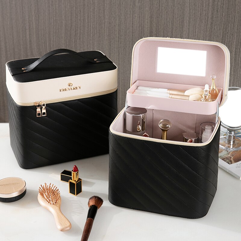 Makeup Bag Toiletry Cosmetic Storage Box Portable travel Make Up Suitcase: 11