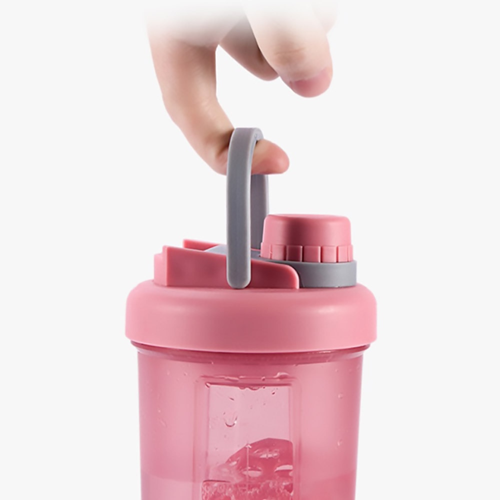Zlca kvinde sport valleprotein shaker flaske vandflaske pige gratis lækagesikker gym fitness træning ernæring plastflaske