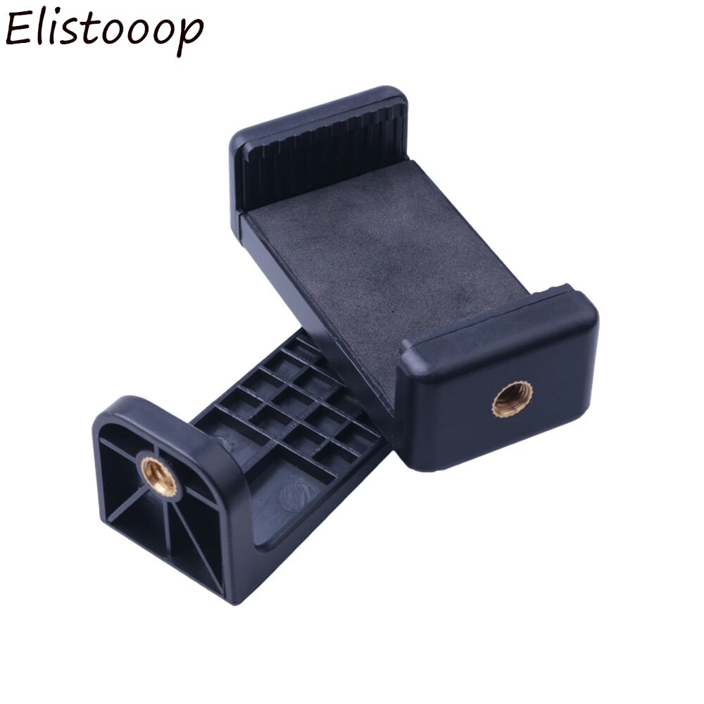 Elistooop stativmonteringsadapter universal mobiltelefonklipperholder lodret 360 graders stativstativ til smartphone til kamera
