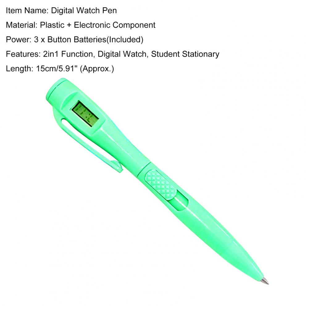 Digitaluhr-Stift, leichtes Clip, Kunststoff, elektronischer Stift zum Schreiben, Spezial-Kugelschreiber, elektronischer Uhren-Teststift
