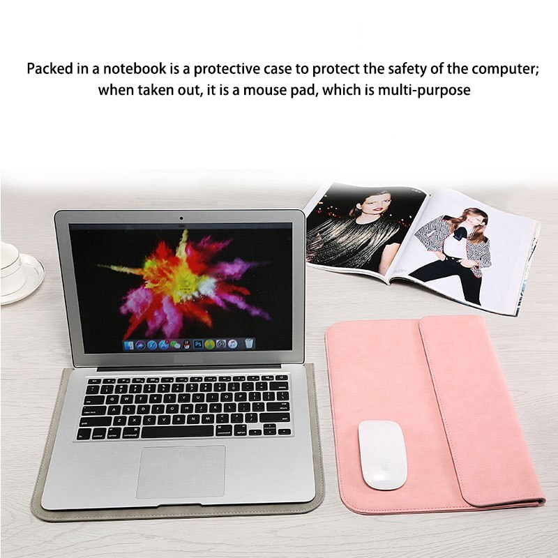 Laptop Beschermhoes, Ultra-Dunne Frosted Draagbare Laptop Beschermhoes Binnenzak Met Power Pack Voor Dell