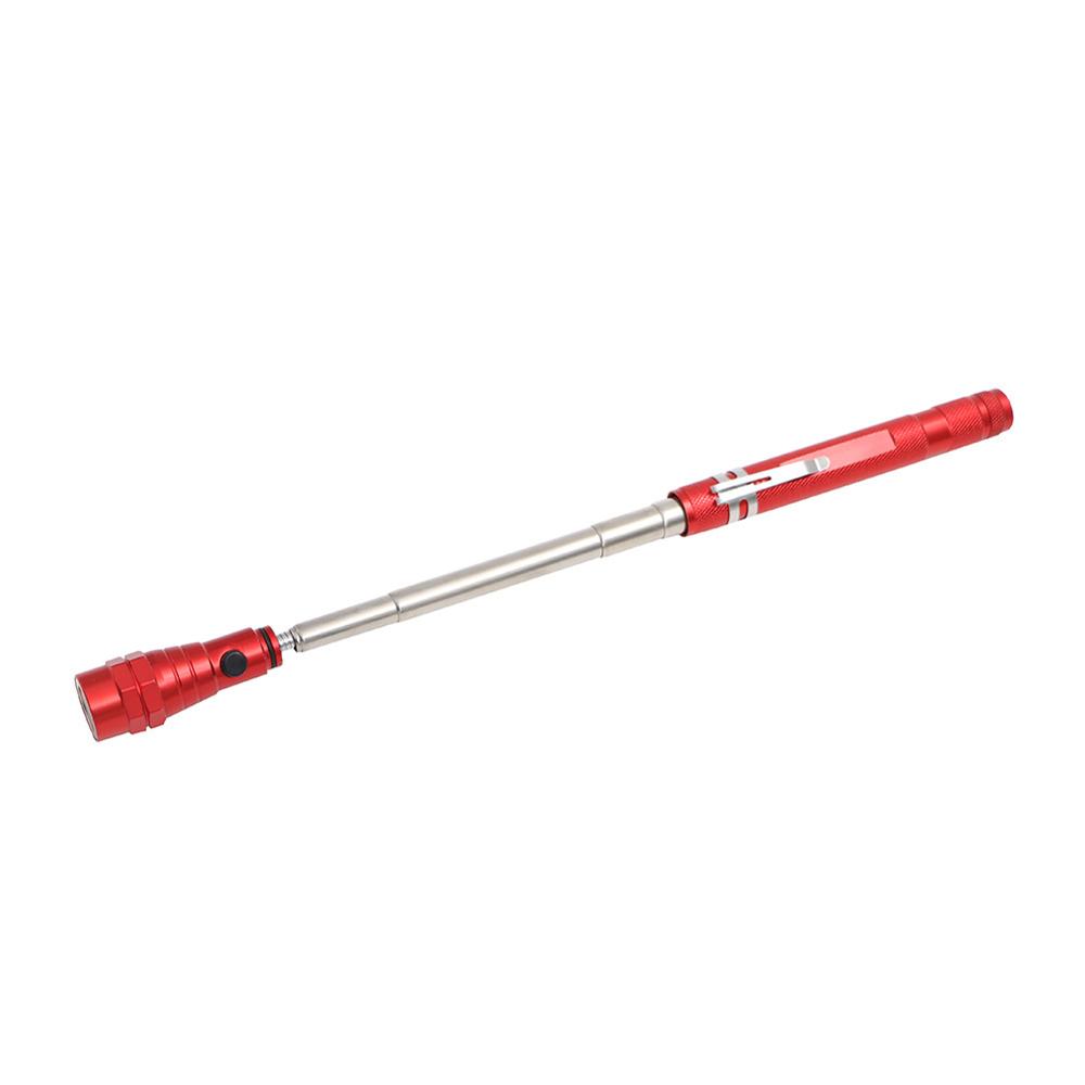Tasche 3 LED Teleskop Flexible Erweiterbar Led Taschenlampe Magnetische Leiter Pick Up Werkzeug Licht: Rot