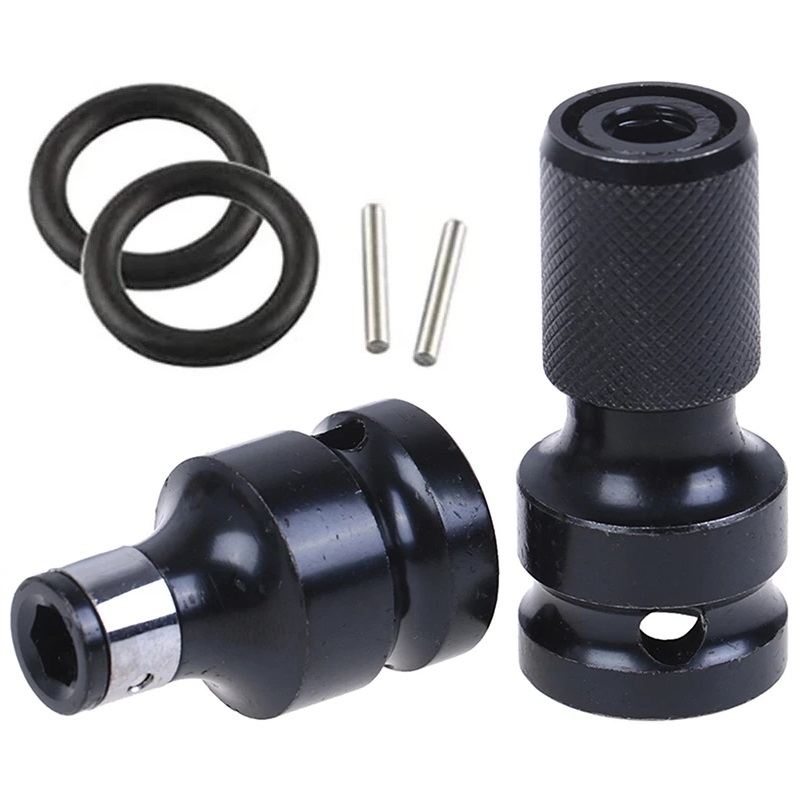 Universal Adaptive Wrench Adapter Socket Ratchet Torque Wrench Adapter 1/2 Inch Square To 1/4 Inch Hex Ratchet Socket Converter