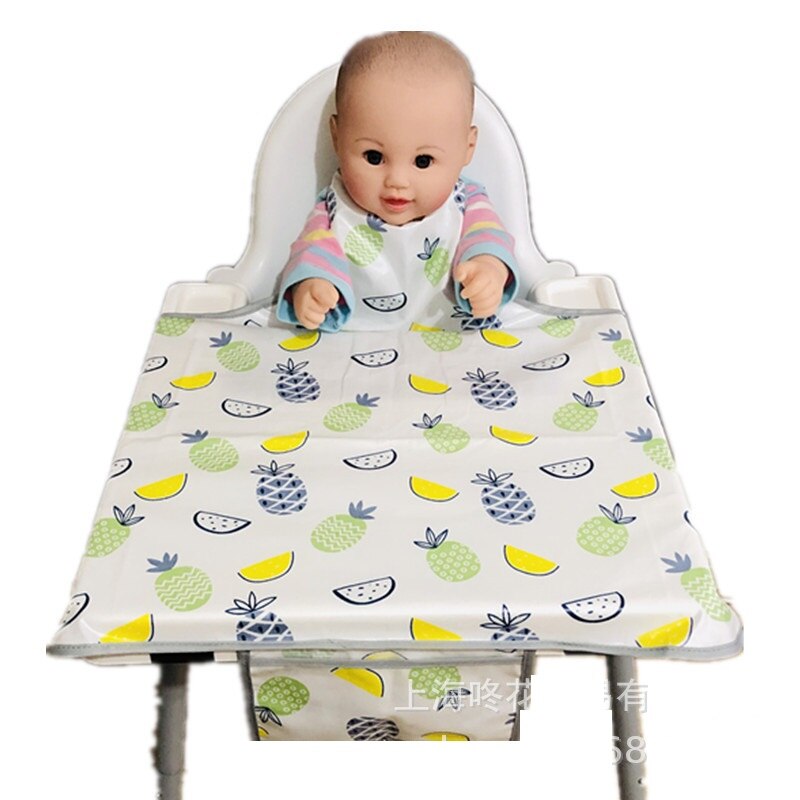 Smutssäker måltid för baby vattentät overall bricka babystolsöverdrag bärbar matstolsöverdrag barnstol för matning av babyklänning: A