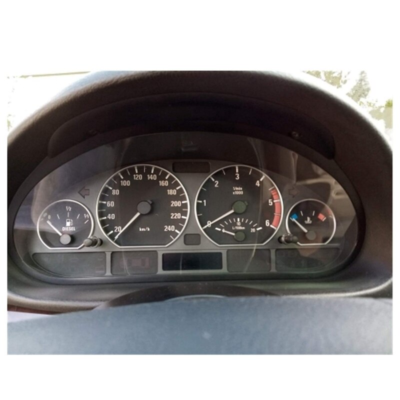 Embellecedor Interior para salpicadero de coche, accesorios de embellecedor de Dial para BMW E46 M3 Serie 3