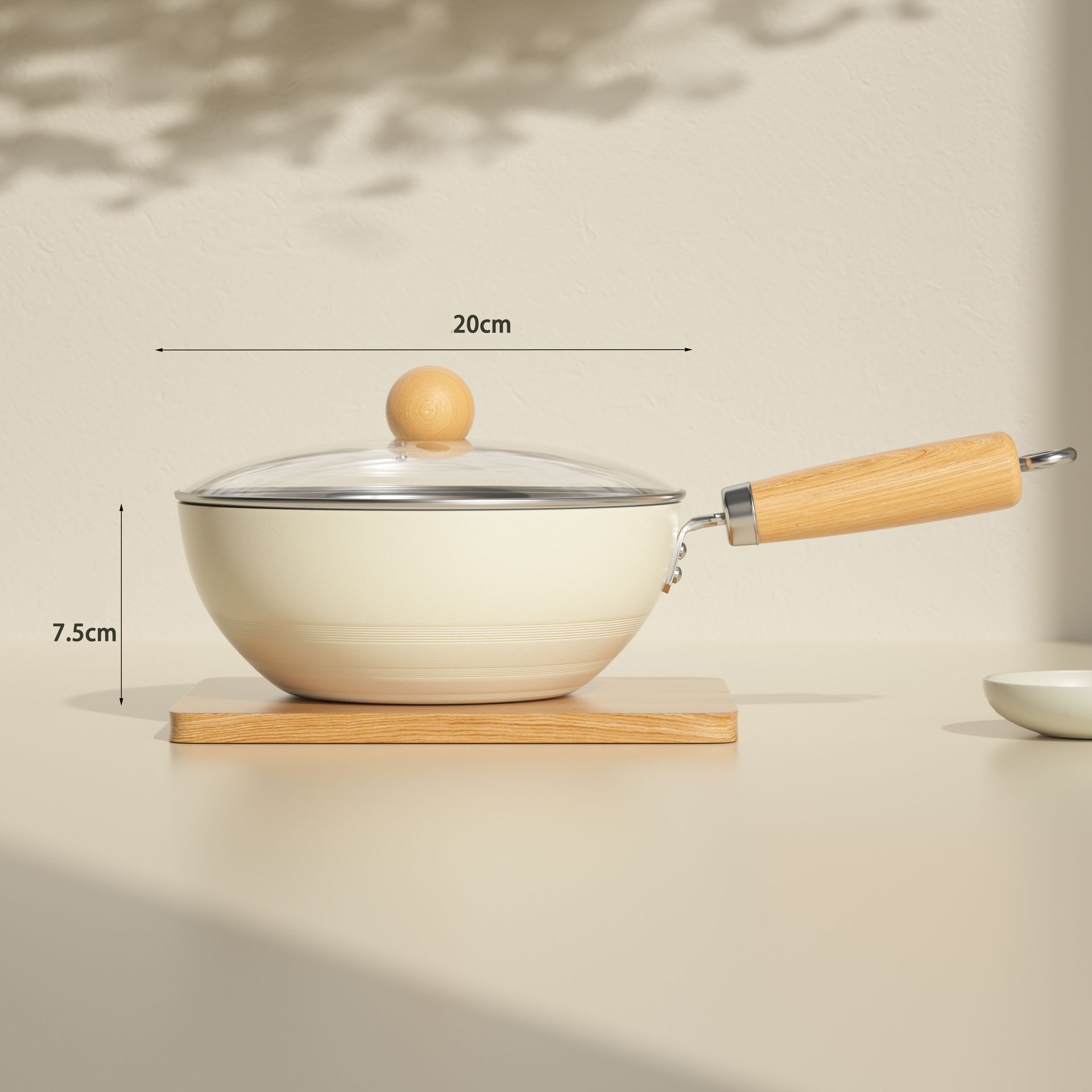 Mini Frying Pan Non-Stick Wok Ceramic Home Egg Steak Skillet Pancake Fried Induction Cooker Gas Stove Saucepan Kitchen Cookware: Red