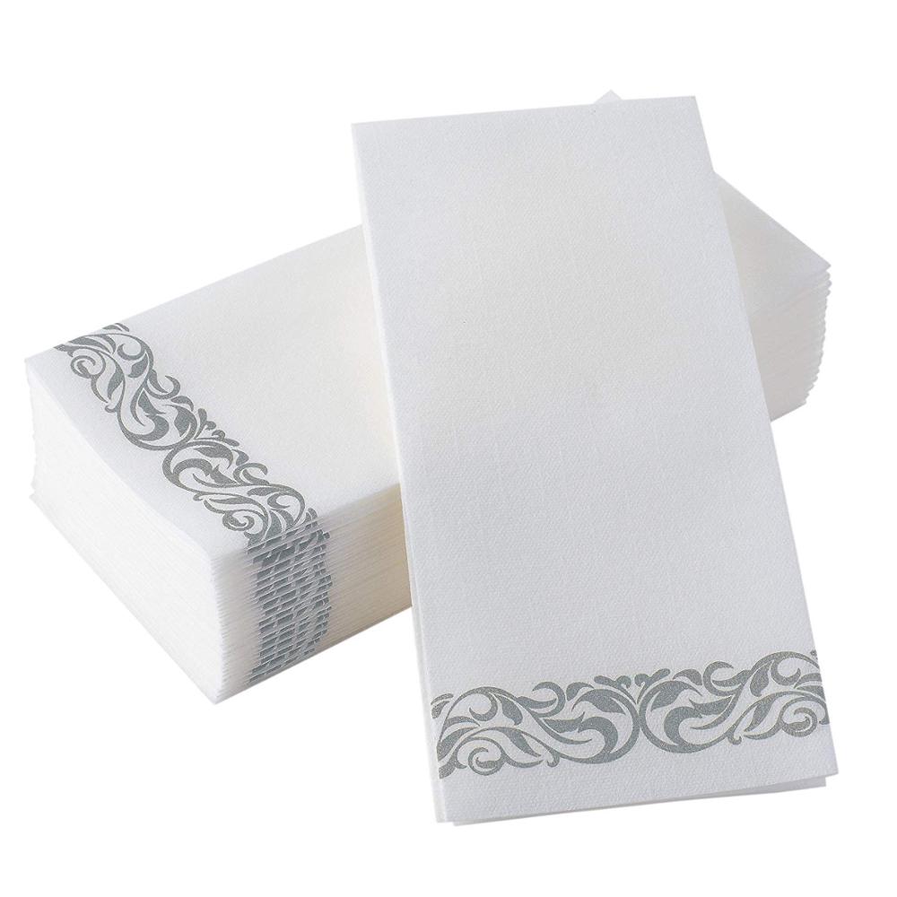 100 Stks/zak Bloemen Gedrukt Party Tissue Western Restaurant Servetten Decoupage Gedrukt Papier Servet Bruiloft Verjaardag Feestartikelen