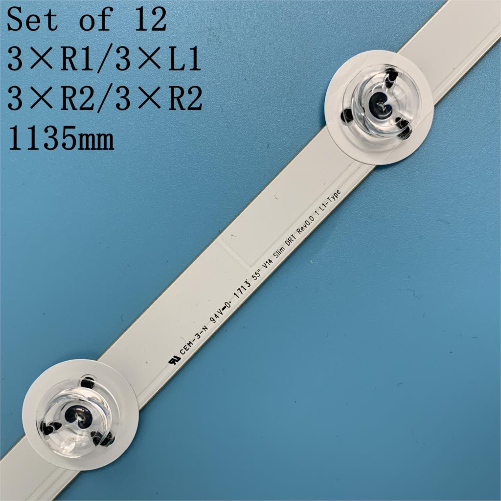 12 PCS/set LED Backlight strip for LG 55LB7200 55LB7000V 55LB730V 55LB670V 55LB671V 55LB673V 55LB675V 55LB677V 55LB679V
