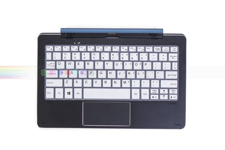 For Cube iWork 10 Windows 10+Android 5.1 Flagship Silicone laptop keyboard protector cover CDK-05 skin For Cube iwork10 10.1inch: white