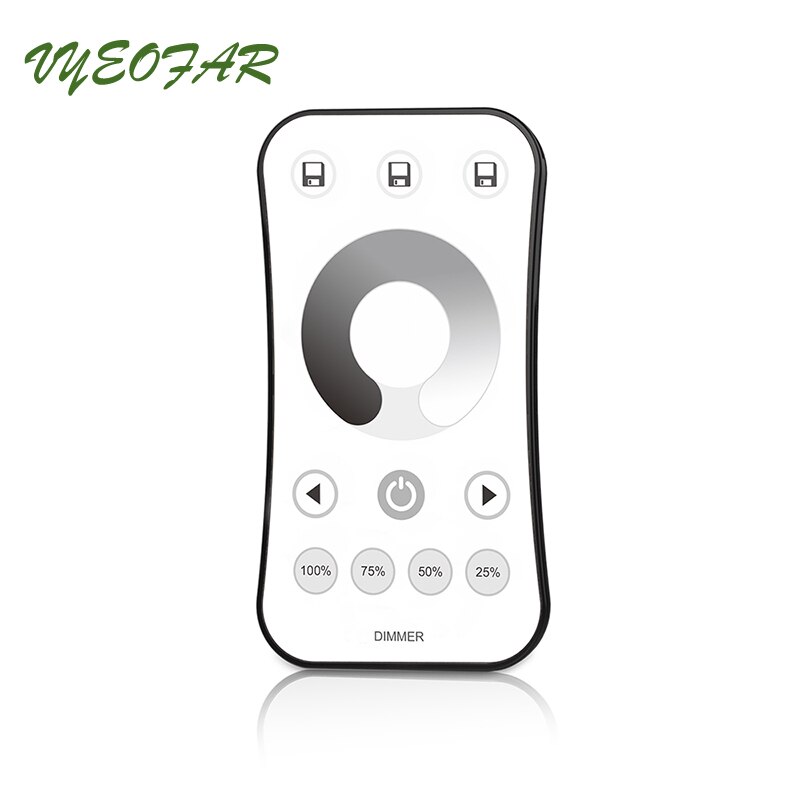 Led Strip Dimmer 2.4G RF Wireless Remote Dimming 12V 24V Input 15A Output For 5050 3528 Single Color String Ribbon Use: R6-1 remote only