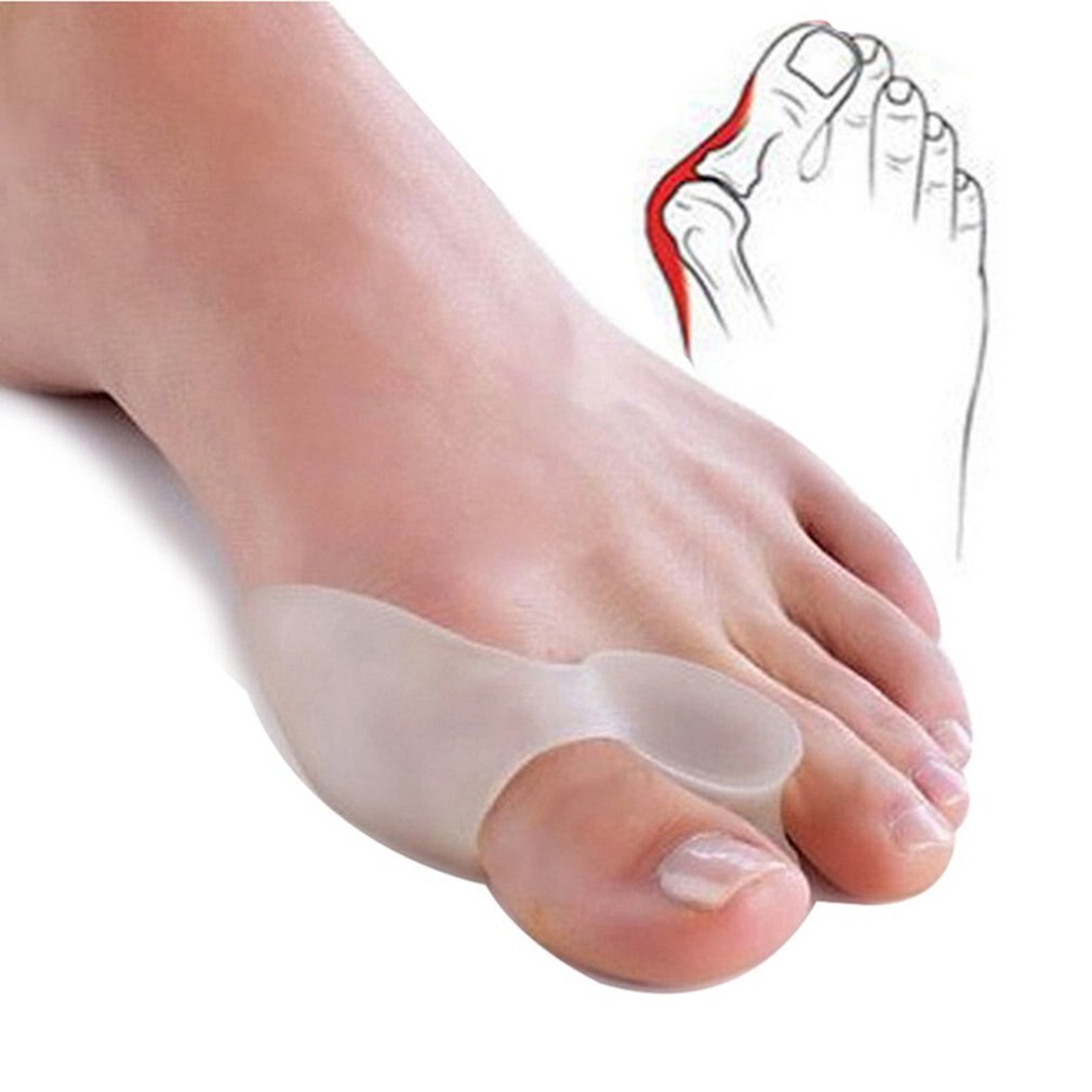 Separador de dedos grandes de silicona, Corrector de juanete, Hallux Valgus, alisador de dedo pulgar, herramienta para el cuidado de los pies, 10 piezas