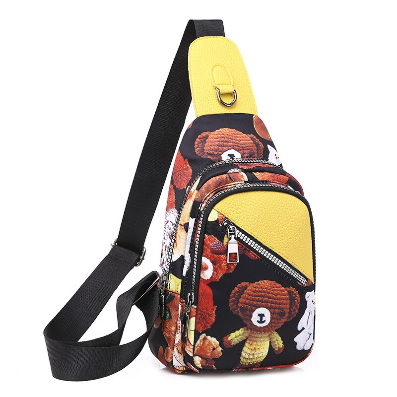 Borsa a tracolla stampata nuova moda donna marsupio 2022 borsa a tracolla borsa in nylon impermeabile borsa a tracolla nerka pochete: 2