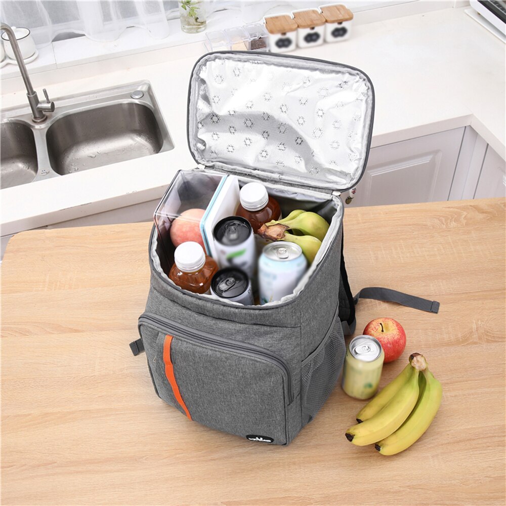 18l #39 -rucksack mit großem fassungsvermögen, isoliert, auslaufsicher, thermotasche für mittagessen, picknick, speisen und getränke, reisetaschen