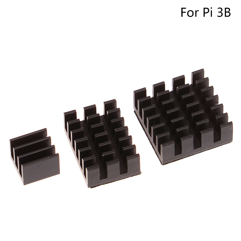 1Set Aluminium Koellichaam Koeler Radiatoren Heatsink Module Koelset Voor Oranje Pi Nul 3/3b Dev Board Accessoires: GRIJS