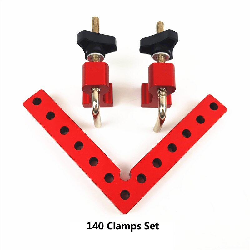90 Degrees L-Shaped Auxiliary Fixture Woodworking Right Angle Positioning Clamps Auxiliary Positioner Aluminium Corner Ruler