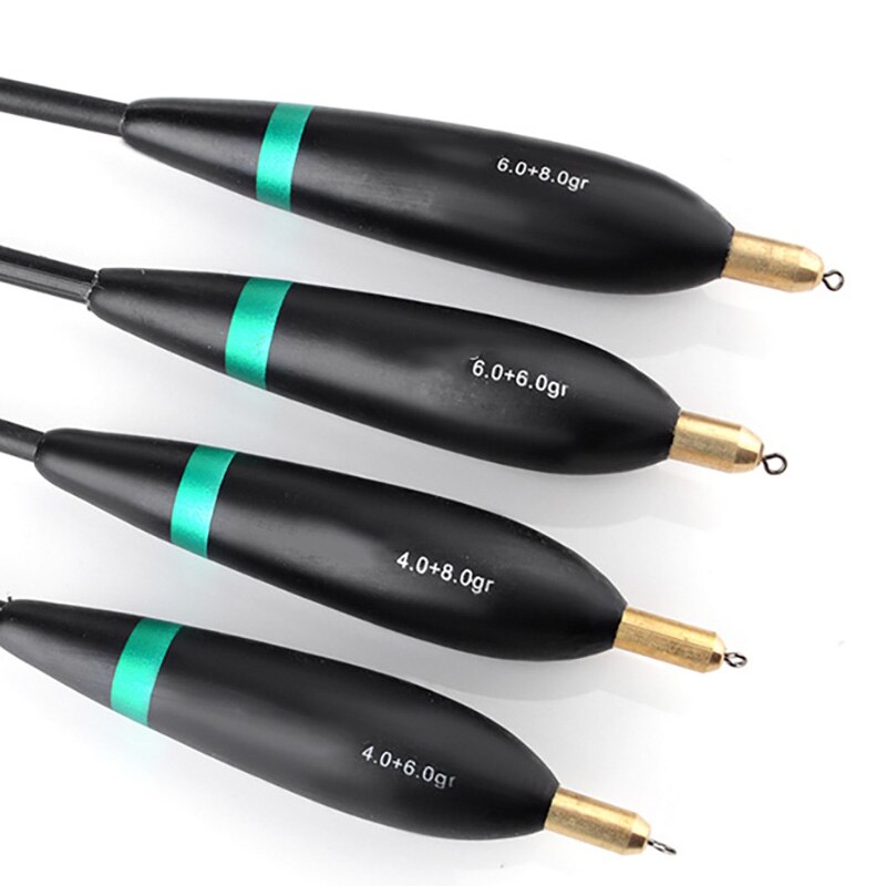 4pcs Fishing Float Set Lightweight Compact Fishing Float Bobber Vertical Fishing Buoy Drift Tube flotador Fishing Accessories