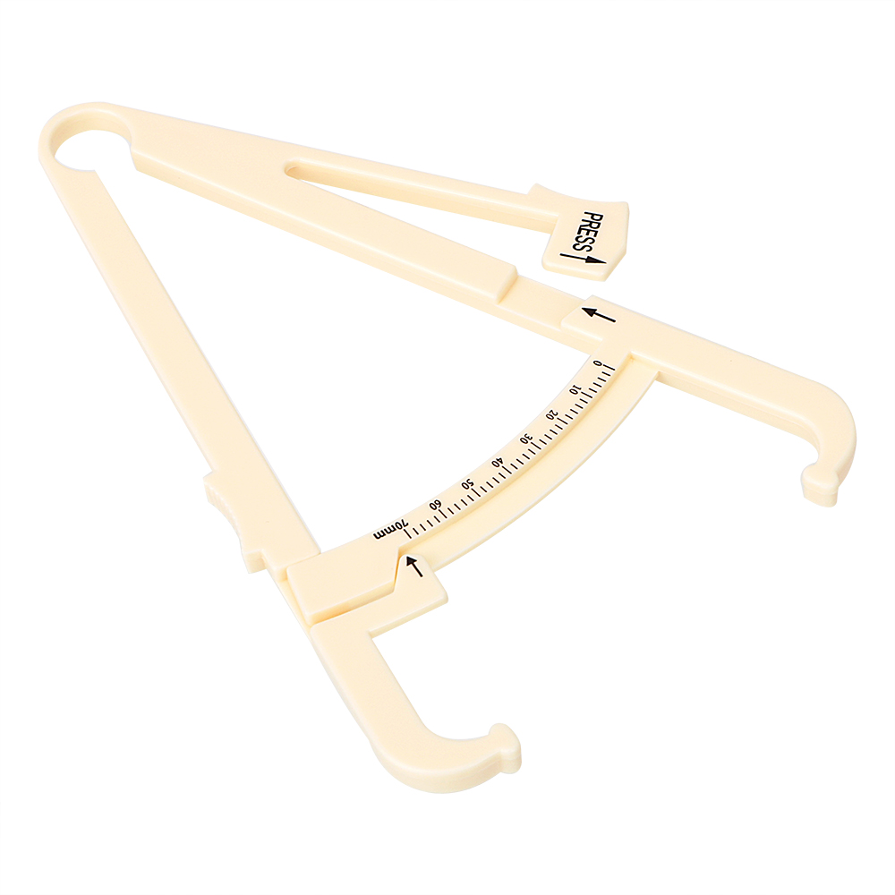 DIYWORK Body Fat Tester Personal Measure Tool Plastic Analysis Instrument 0-70mm Caliper Fitness Accessories
