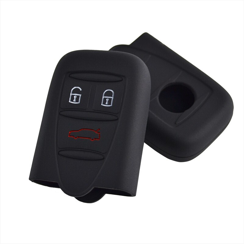 159 para Alfa Romeo Brera 156 Q4 GT 946, llavero de araña sin llave, 3 botones, funda de llaves de silicona, carcasa, llavero de piel, soporte para llavero