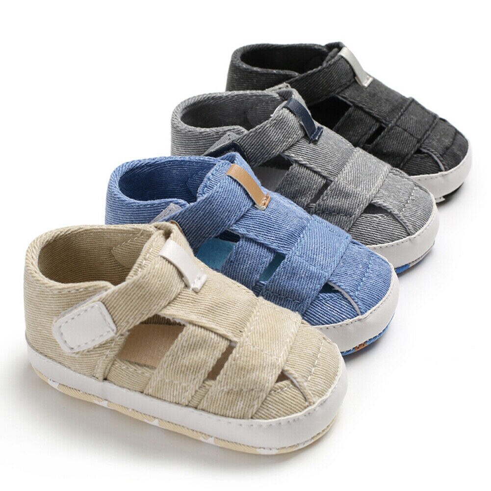 Småbarn pojke skor spädbarn bebis flickor pojkar rosett anti slip canvas andas barnvagn spjälsäng skor bekväm mjuk sula sneaker