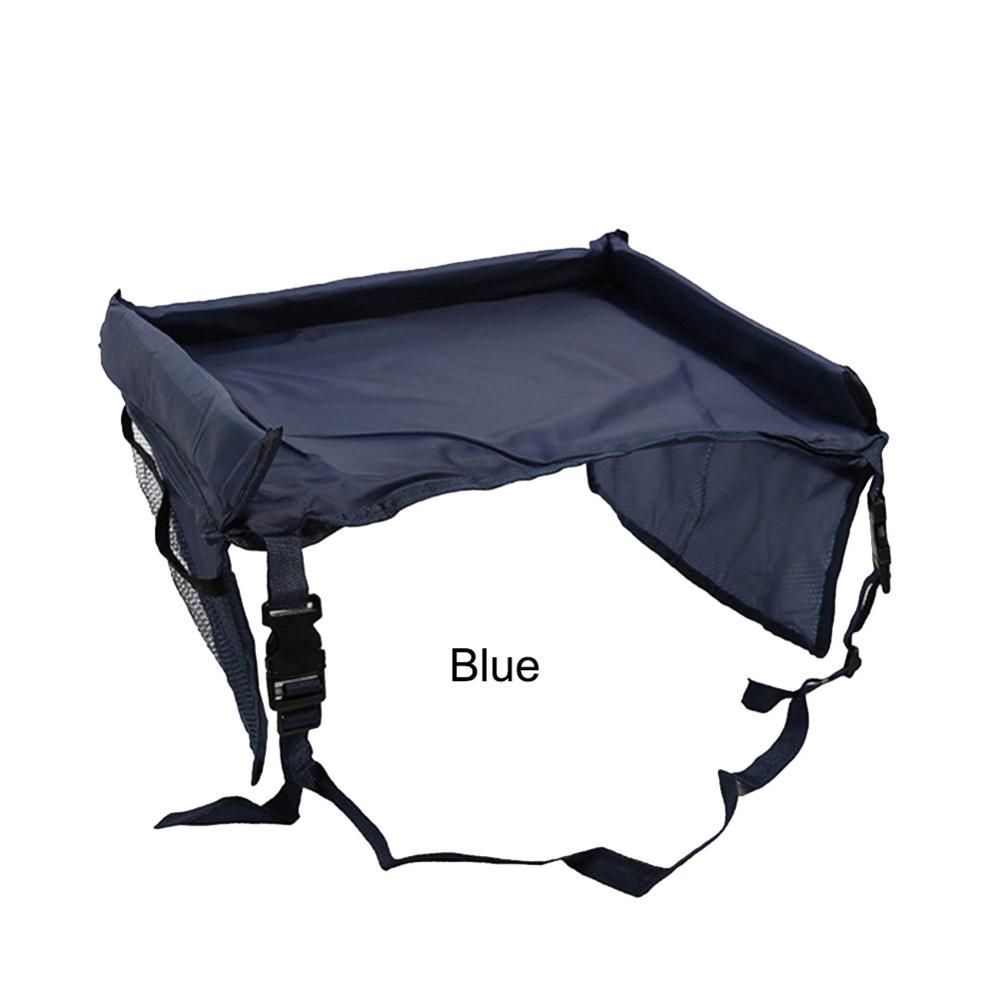 Bandeja para asiento de coche para niños y bebés, silla de bebé, mesa portátil con correa ajustable, mesa para niños, almacenamiento de alimentos, soporte para agua, escritorio: B