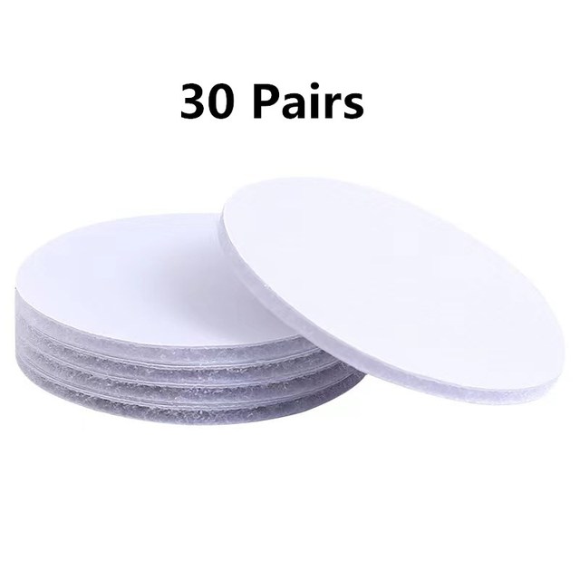 30 Paar doppelseitige selbst klebende Aufkleber mit Klett verschluss selbst klebendes Klebeband Teppich mit festem Patch Anti-Rutsch-Griff: YELLOW