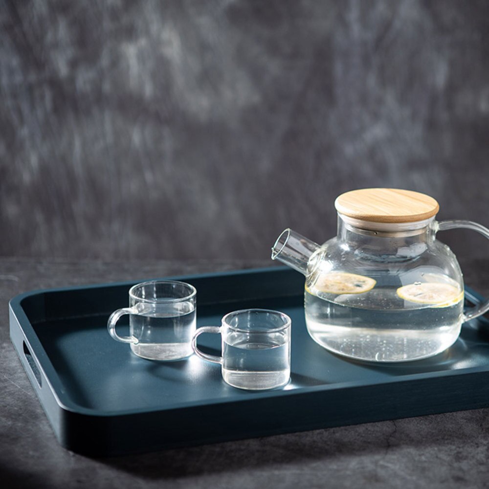 1pc Simple Nordic Style Food Service Plate Restaurant Food Tray Tea Set Plate