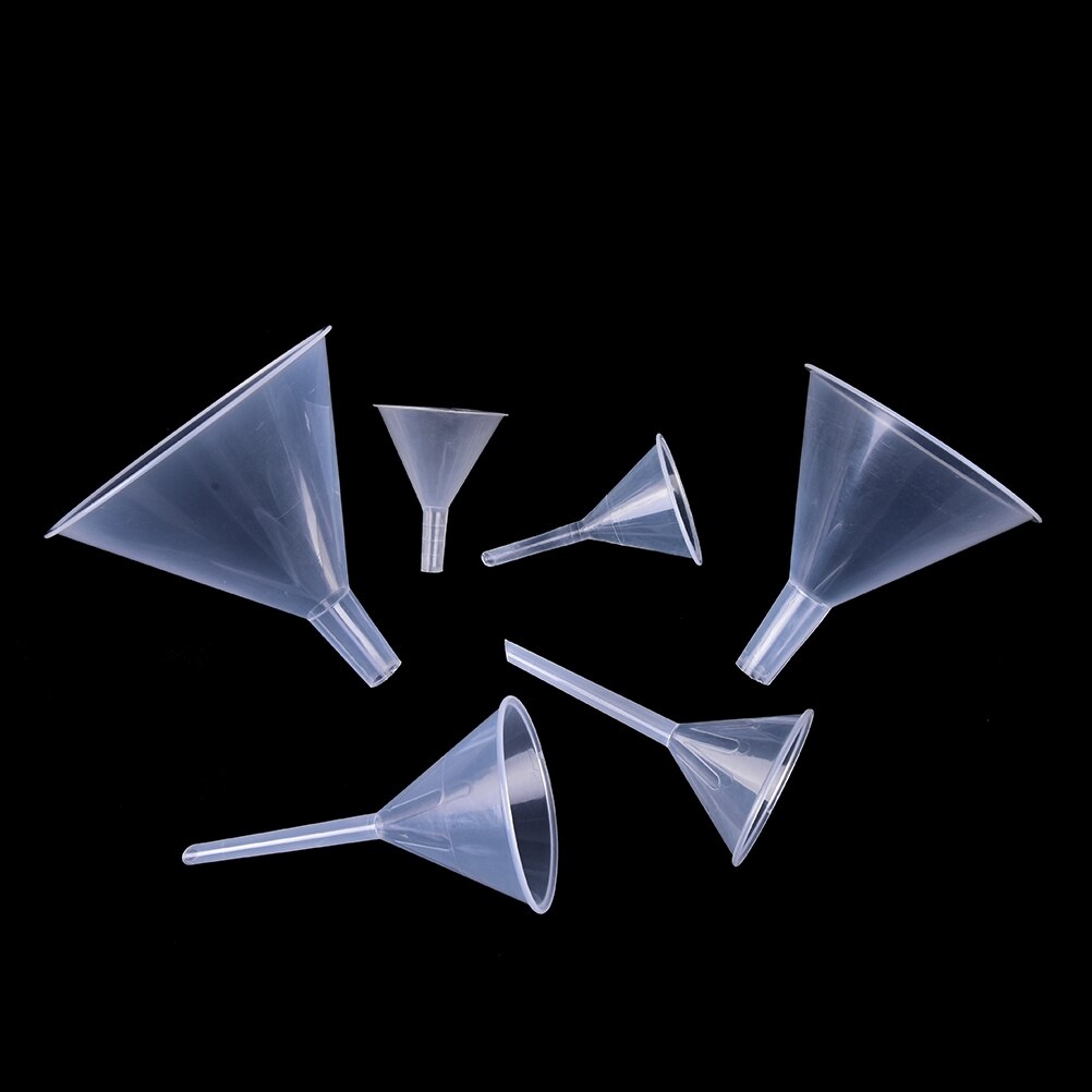 1/2 "75Ml Mond Dia Laboratorium Transfer Parfum Mini En Duidelijke Witte Plastic Filter Trechter