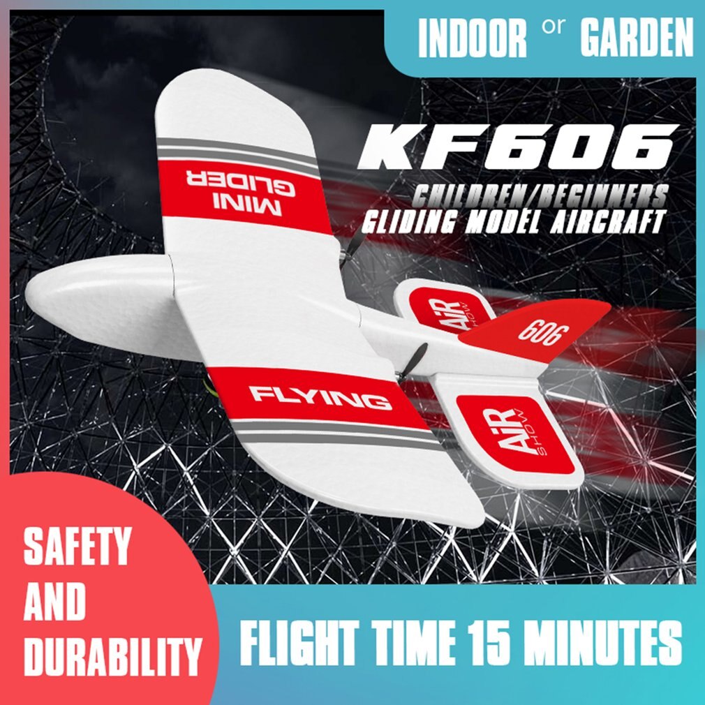 KF606 EPP Foam Glider RC Airplane Flying Aircraft 2.4Ghz 15 Minutes Fligt Time Foam Plane Toys For Kids