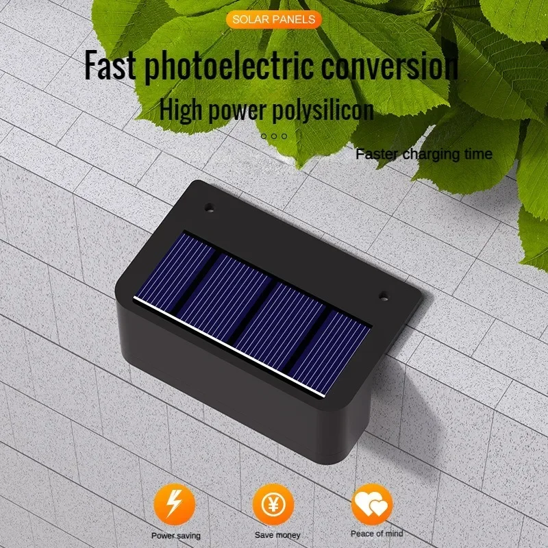 Solar Wall Lamp Outdoor Waterproof Solar Powered Light UP and Down Illuminate Home Garden Yard Decoration Outside Sunlights