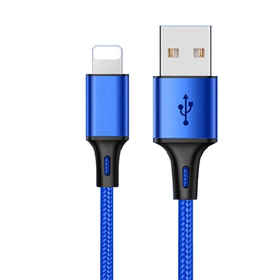 1M 2M 3M USB Charger Cable For iPhone 7 8 Plus 11 Pro XS Max X 5 5S 6 S 6S iPad Long i Phone Data Wire Origin Fast Charging Cord: Blue / 1m