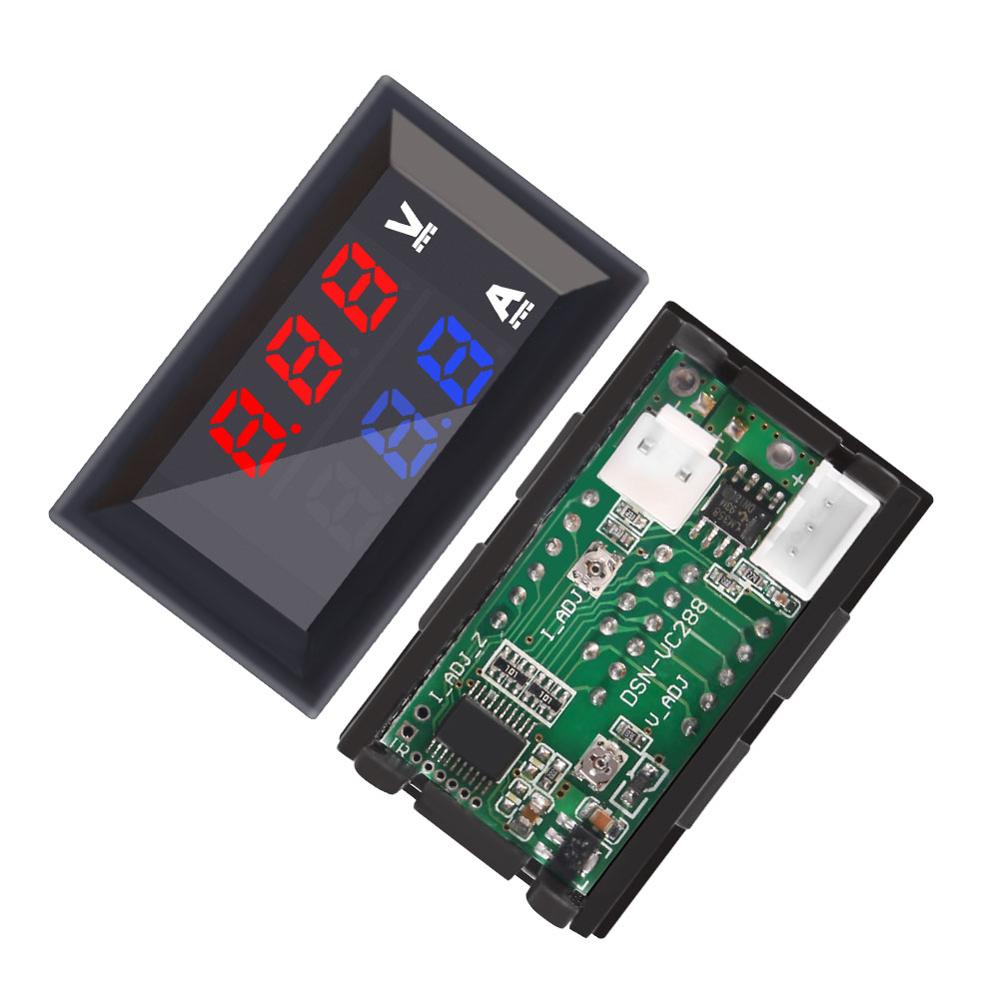 0.28"LED DC0-100V 10A Digital voltmeter Ammeter 2in1 Multimeter 12V/24V Voltage Amperage Meter Volt Amp Gauge Panel
