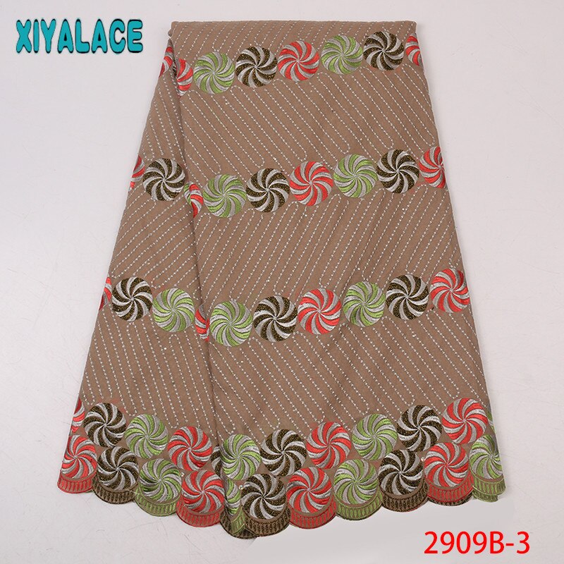 Swiss voile lace in switzerland swiss dry lace in switzerland,African cotton lace with rhinestones KS2909B-4
