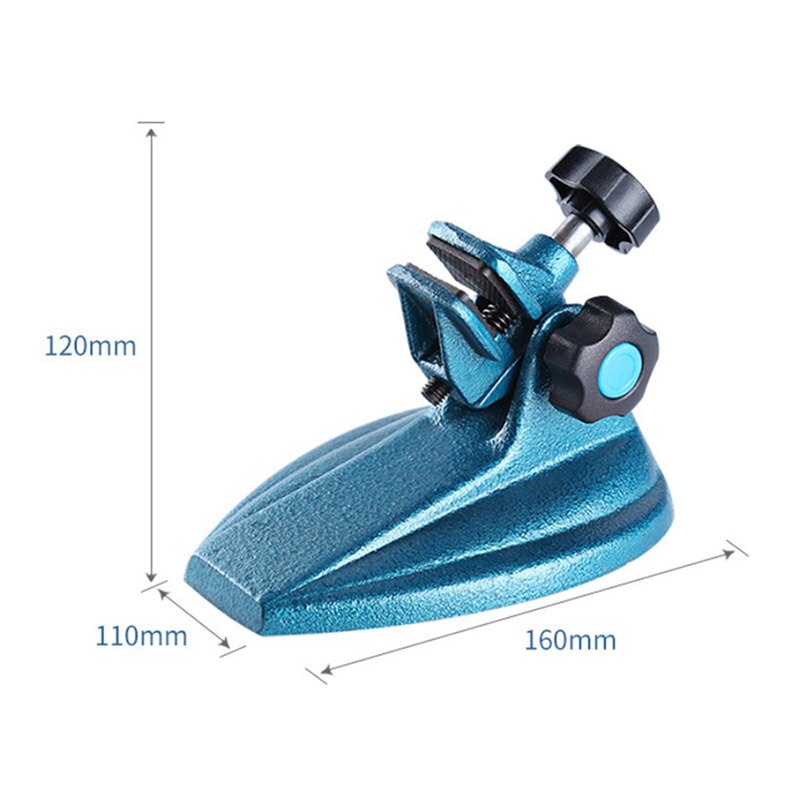 Micrometer Caliper Base Stand Bench Vise Fixed Clamp Measuring Tools Iron Bases 90 Degree Flip