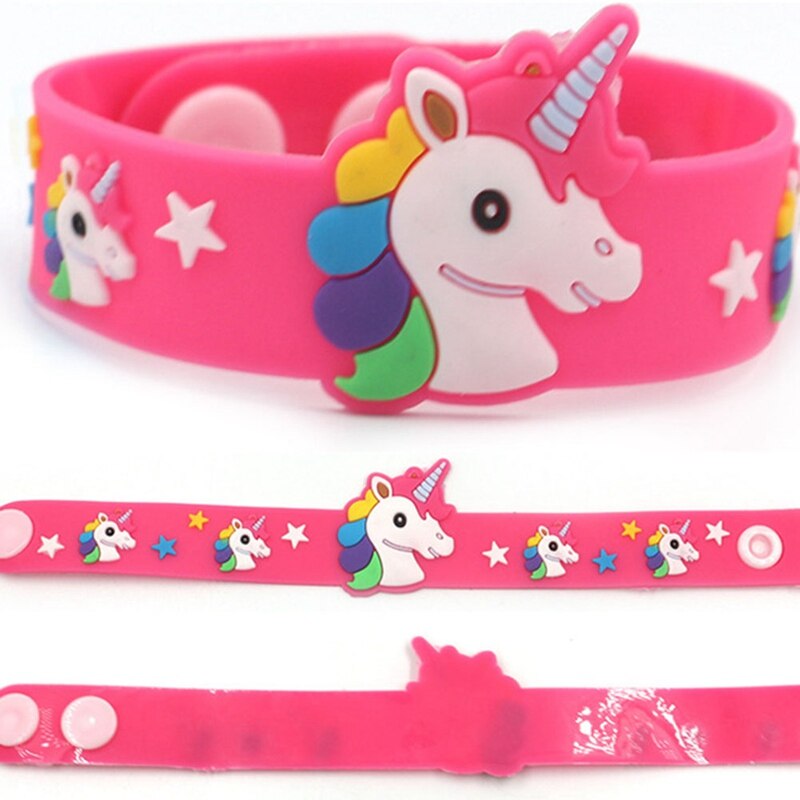Kid Kinderen Meisje Jongen Ster Afdrukken Kleurrijke Eenhoorn Polsband Flexibele Wrap Slap Armband Dier Enfant Bangle